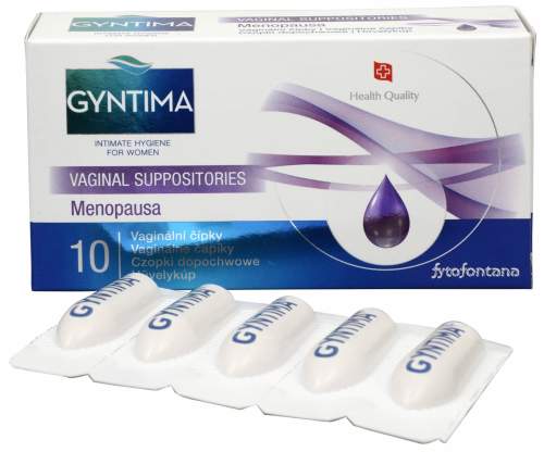 Fytofontana Gyntima vaginál.čípky Menopausa 10ks