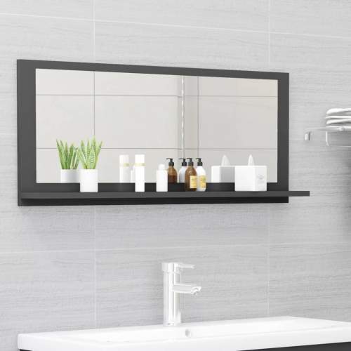 shumee Koupelnové šedé 90 x 10,5 x 37 cm dřevotříska