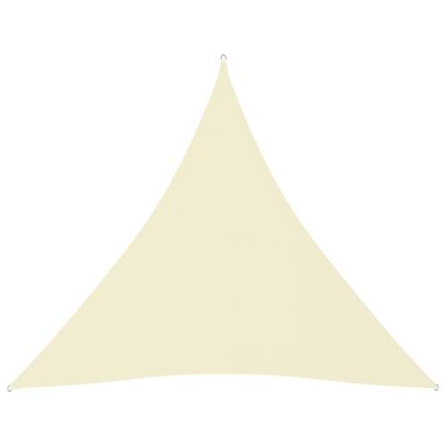 shumee oxfordská látka trojúhelníková 3x3x3 m krémová