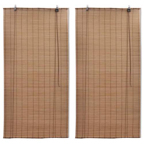 VIDA Zatemňovací rolety z bambusu 2 ks 120 x 220 cm