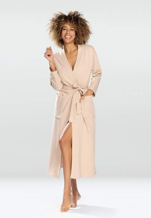 DKaren Dámský župan Housecoat Melissa Beige XL