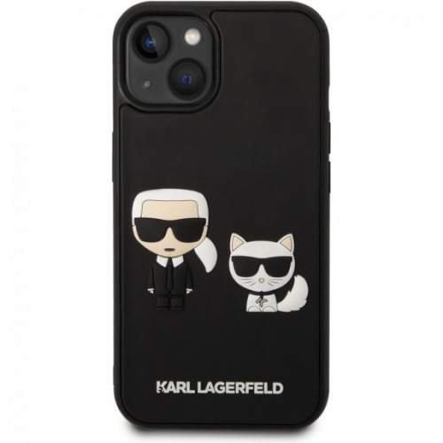 Karl Lagerfeld and Choupette 3D pro iPhone 14 Plus Black KLHCP14M3DRKCK
