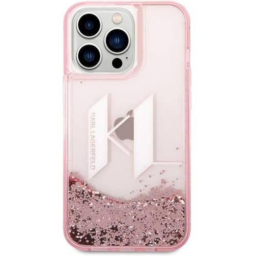 Karl Lagerfeld Liquid Glitter Big KL pro iPhone 14 Pro