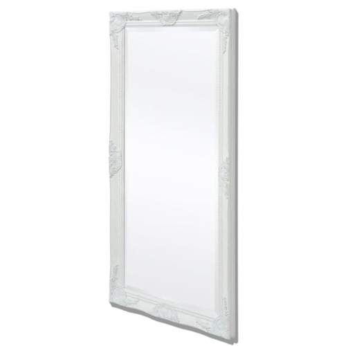 VIDA Nástěnné zrcadlo barokní styl 120x60 cm bílé