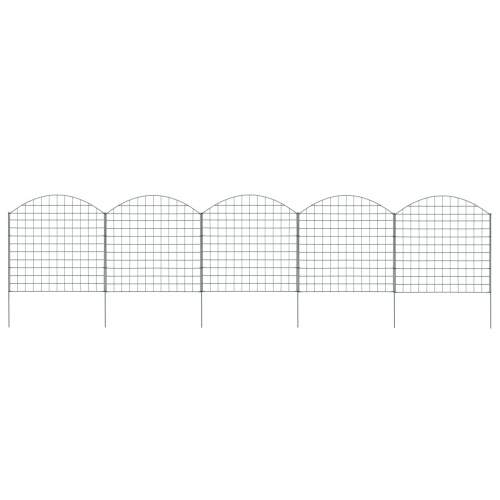 Obloukový plot k jezírku 77,5 × 78,5 cm zelený