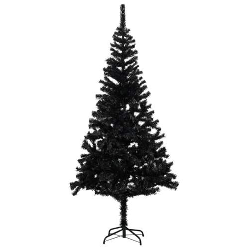 Umělý vánoční stromek se stojanem černý 240 cm PVC