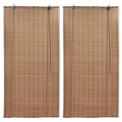 VIDA Zatemňovací rolety z bambusu 2 ks 100 x 160 cm