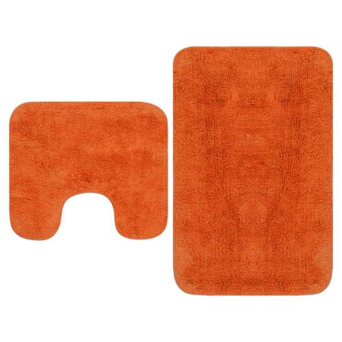 shumee Sada koupelnových předložek 2 kusy textilní oranžová