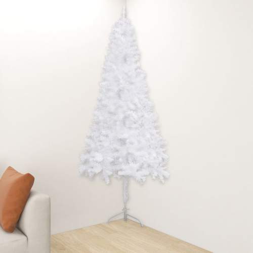 shumee Rohový umělý vánoční stromek bílý 180 cm PVC