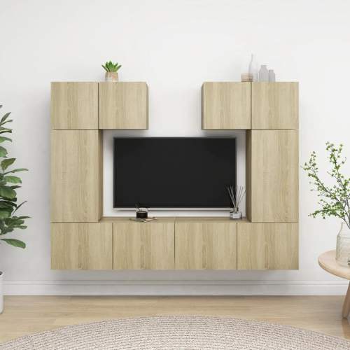 zahrada-XL 6dílný set TV skříněk dub sonoma dřevotříska