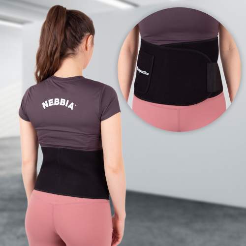 inSPORTline Waistpire neoprenový pás černá - M