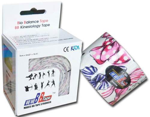 Kineziologický tejp BB Tape s designem mašliček - 5mx5cm