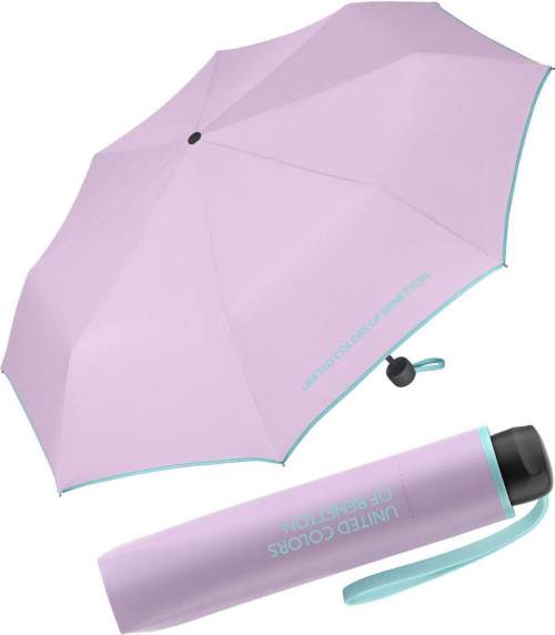 Benetton Dámský a dívčí skládací deštník Super Mini crocus petal 56257 fialový