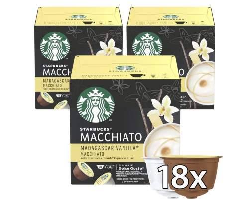 Starbucks by NESCAFE DOLCE GUSTO Madagaskar Vanilla Latte Macchiato, 3 balení