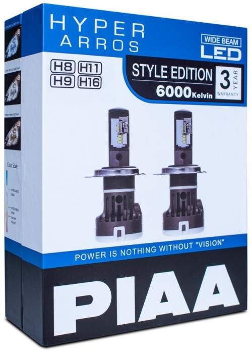 Sada autožárovek PIAA Hyper Arros Gen3 LED náhrady autožárovek H8/H9/H11/H16 6000K