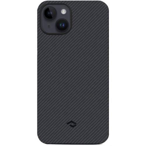Pitaka MagEZ 3 kryt se vzorem karbonových vláken pro iPhone 14 - šedočerný KI1401A
