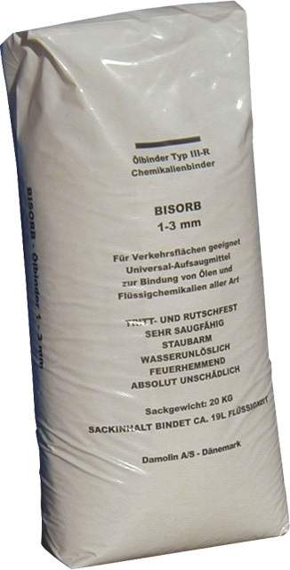 Sorbent Bisorb, granule 1 - 3 mm, 20 kg, pro olej a chemické produkty