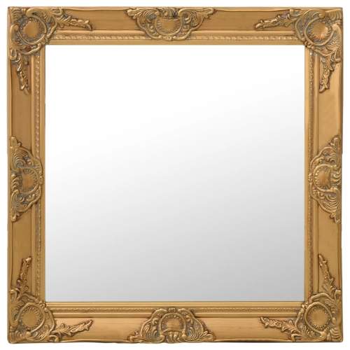 Nástěnné zrcadlo barokní styl 60 x 60 cm zlaté