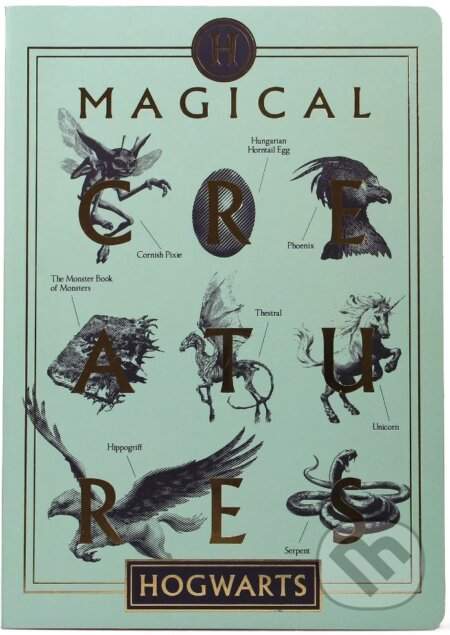 Half Moon Bay Harry Potter Zápisník - Magical creatures