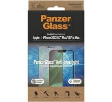 PanzerGlass Apple iPhone 13 Pro Max/14 Plus s Anti-BlueLight vrstvou a instalačním rámečkem 2793