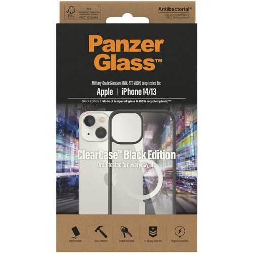 PanzerGlass ClearCase Apple iPhone 14 (Black edition) s MagSafe 413