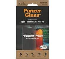 PanzerGlass ochranné sklo Privacy pro Apple iPhone 14/13/13 Pro (Classic Fit) P2767