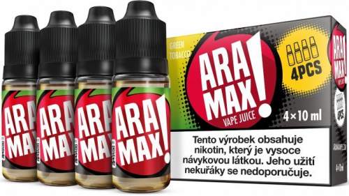 ARAMAX 4Pack Green Tobacco 4x10ml 3mg