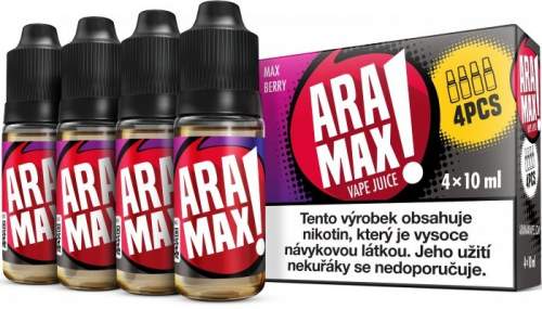 ARAMAX 4Pack Max Berry 4x10ml Síla nikotinu: 6mg