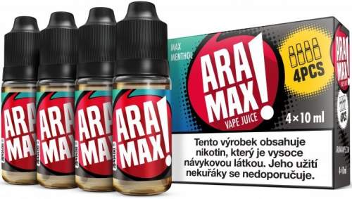 ARAMAX 4Pack Max Menthol 4x10ml 6mg