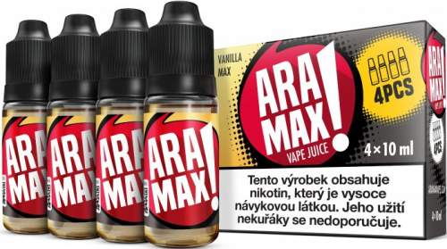 ARAMAX 4Pack Vanilla Max 4x10ml 12mg