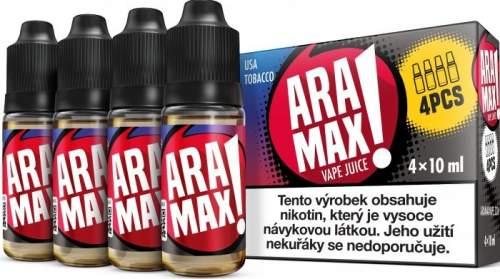 Liquid ARAMAX 4Pack USA Tobacco 4x10ml-6mg