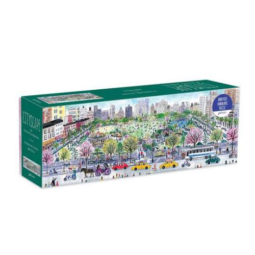 GALISON Panoramatické puzzle Pohled na město 1000 dílků