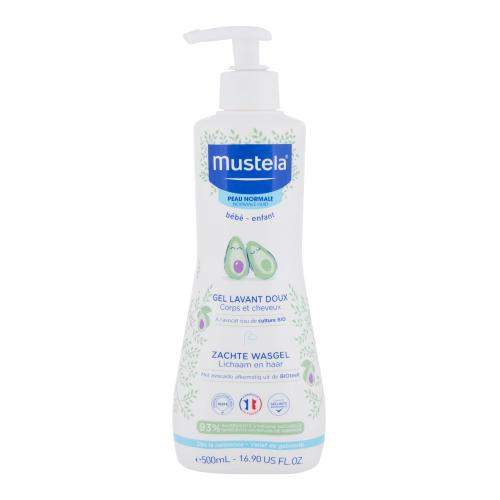 Mustela Bébé Gentle Cleansing Gel Hair and Body jemný mycí gel na tělo a vlasy pro děti od narození 500 ml pro děti