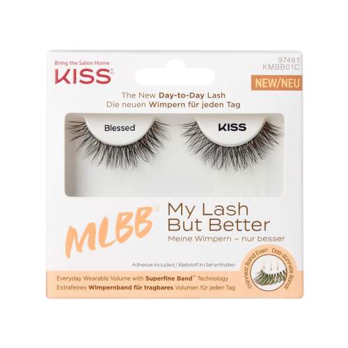 KISS Umělé řasy pro přirozený objem My Lash But Better 1 pár 01, 01ml