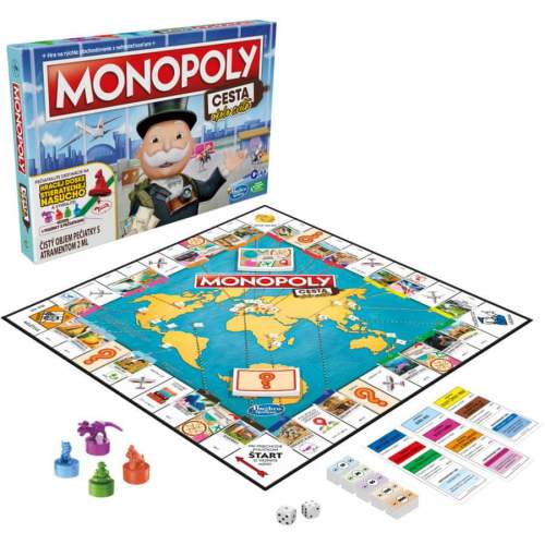 Hasbro Monopoly cesta kolem světa SK Verze