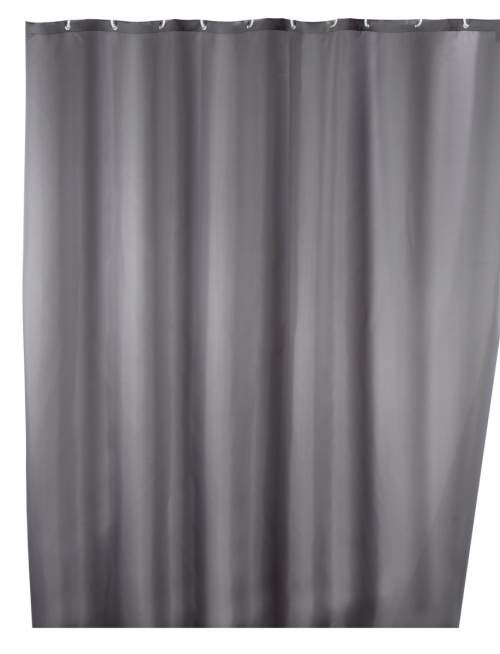 WENKO Sprchový závěs, textilní,barva šedá, 180x200 cm