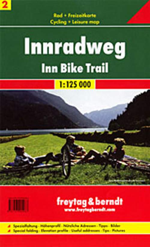 Freytag a Berndt 2 Inn-Radweg/Innská cyklostezka 1:125 000 cykloturistická mapa