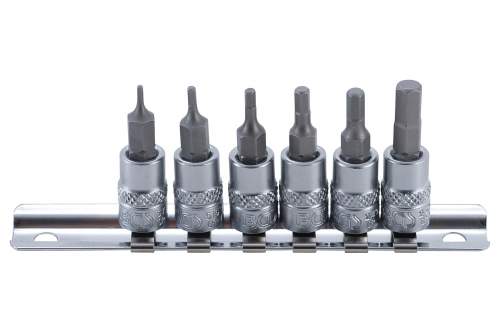 Zástrčné hlavice 1/4" imbus, 6 kusů