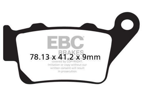 EBC FA208 TT = FA213 karbonové brzdové destičky pro motorku