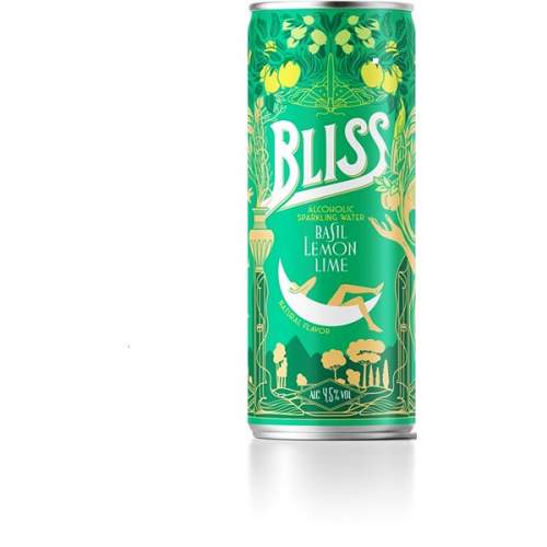 Bliss Hard Seltzer bazalka, citrón, limetka 0,33l plech