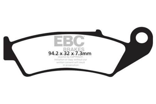 EBC FA125 TT karbonové brzdové destičky pro motorku