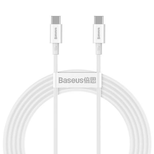 Baseus CATYS-C02 Superior Fast Charging Datový Kabel USB-C - USB-C 100W 2m White