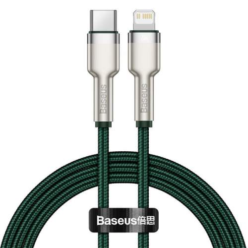 Baseus Cafule Series kabel USB-C/Lightning (PD) 20W 2m zelený