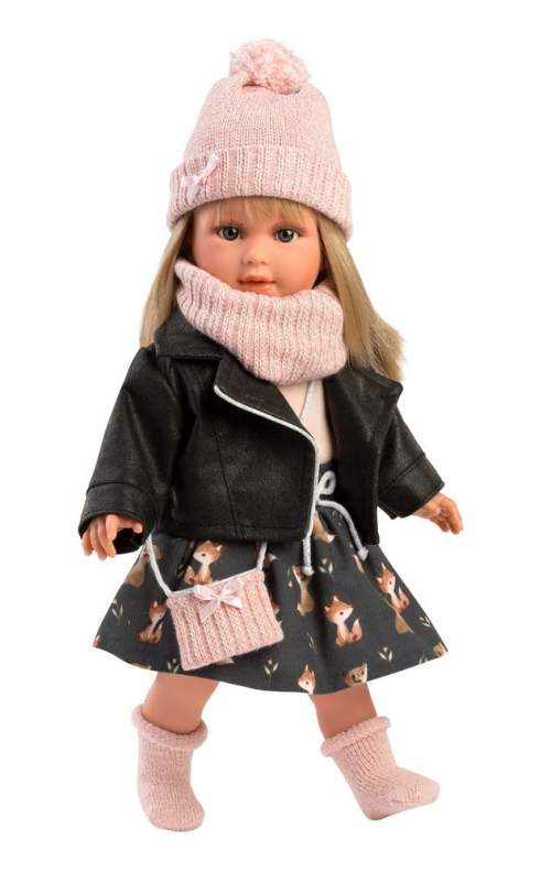 Llorens 54040 CARLA - realistická panenka s měkkým látkovým tělem - 40 cm