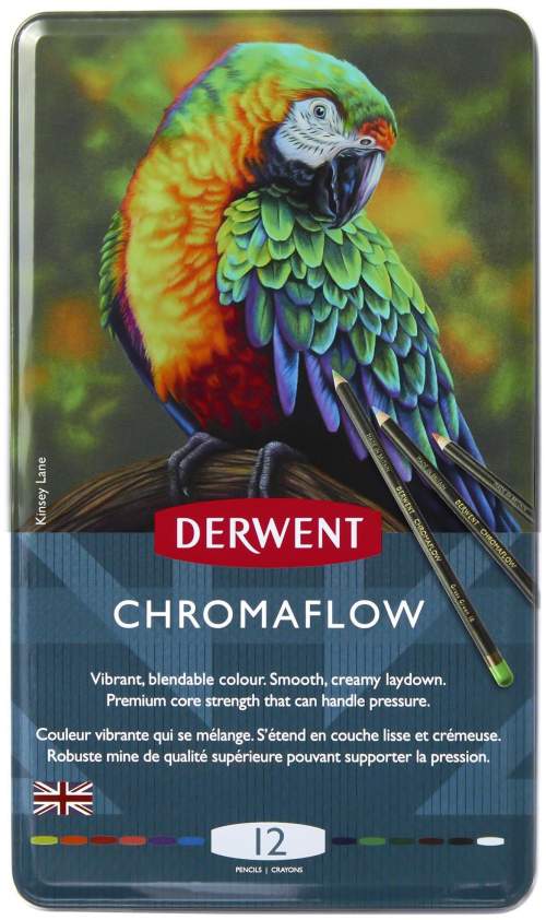 DERWENT Proffesional Chromaflow pastelky 12 barev