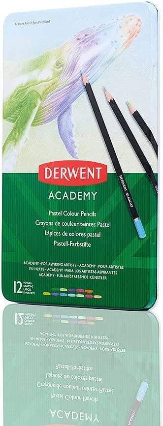 DERWENT Academy Pastel Colour Pastelky šestihranné 12 barev