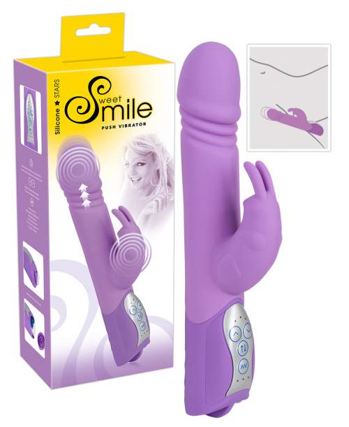 SMILE Push pulzujúci vibrátor na klitoris fialový