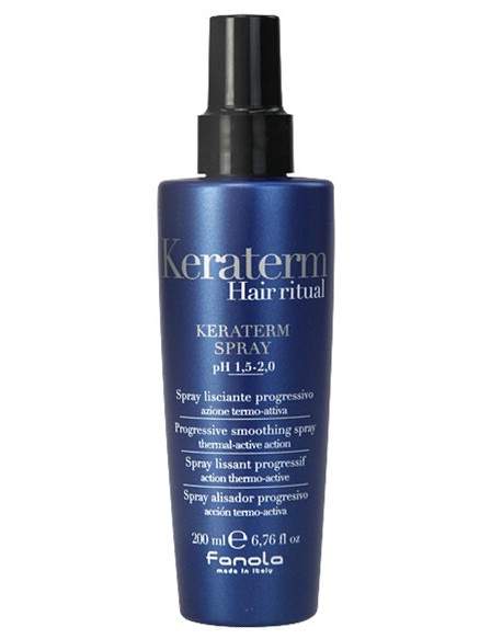 Fanola Keraterm Hair Ritual Spray uhlazující sprej pro nepoddajné vlasy 200 ml