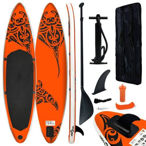 HD Nafukovací SUP paddleboard 366 x 76 x 15 cm oranžový