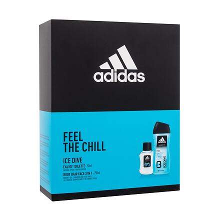 Adidas Ice Dive sada toalení voda 50 ml + sprchový gel 250 ml pro muže